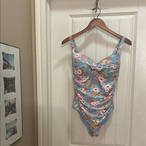 Niptuck Floral Blue 8 One Piece Swimsuit